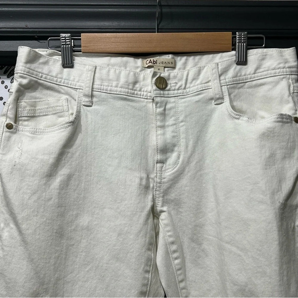CAbi Stella Jeans in White 331 Size 6 - Picture 3 of 12
